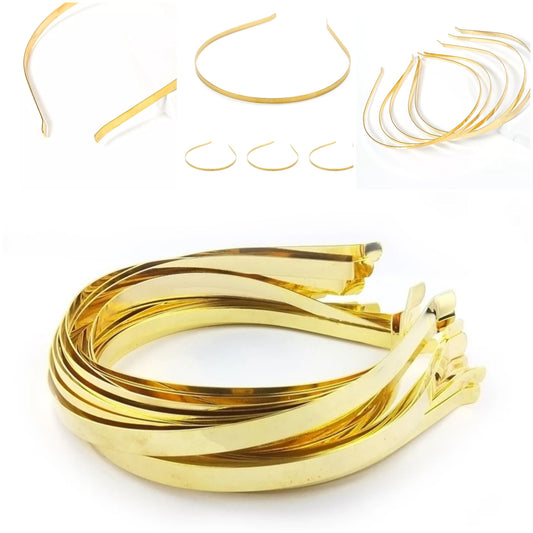 Metal Hair Band Golden Color For DIY Hair Bands