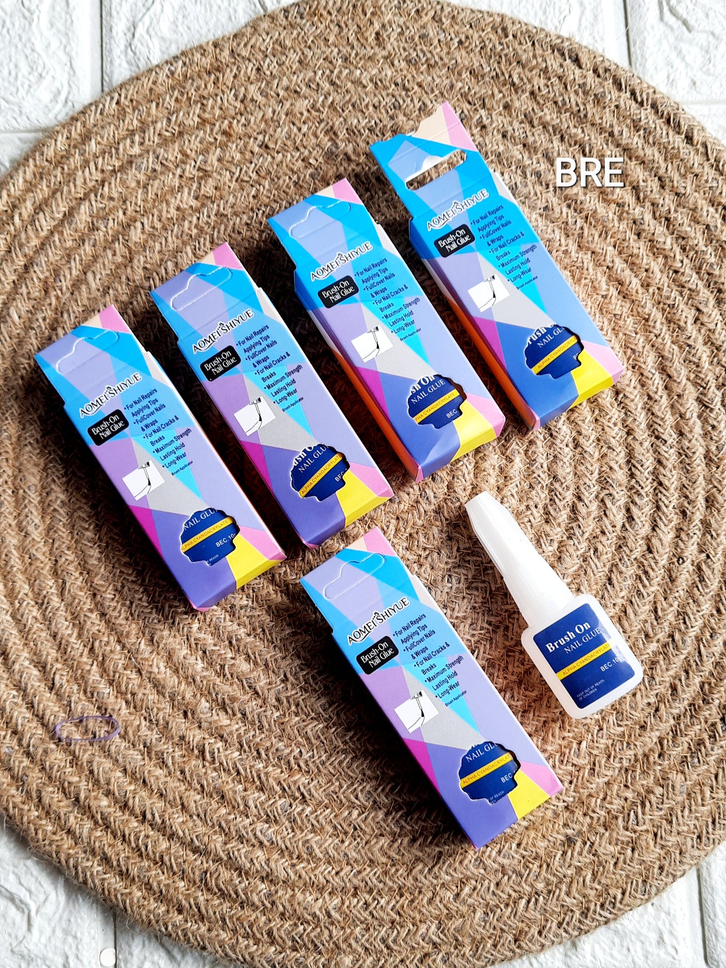 6pc Press On Nails Glue Bottle Pack - Perfect for DIY