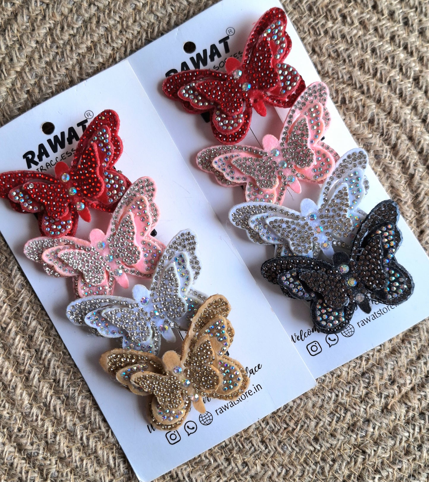 Pack Of 2 Cards Hair Pins