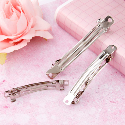 5cm Silver Color Back Clip Barrettes Clip Premium Quality