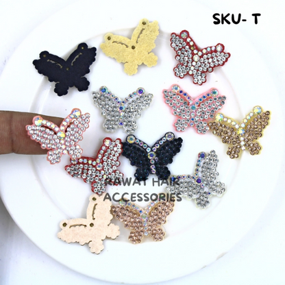 Pack of 24pc Readymade Hair Accessories, Hair Bow Material For Making Hair Bows Clips/Pins