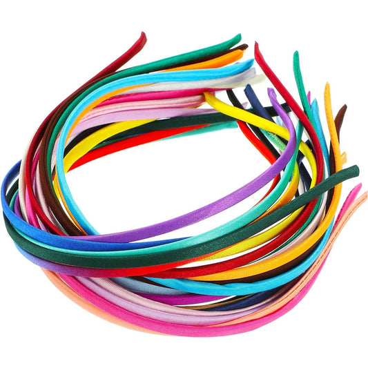Multi Color Satin Cover Hair Bands