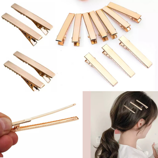 Golden Color 4.5cm (45mm) Alligator Hair Pins For Making Hair Bows Clips