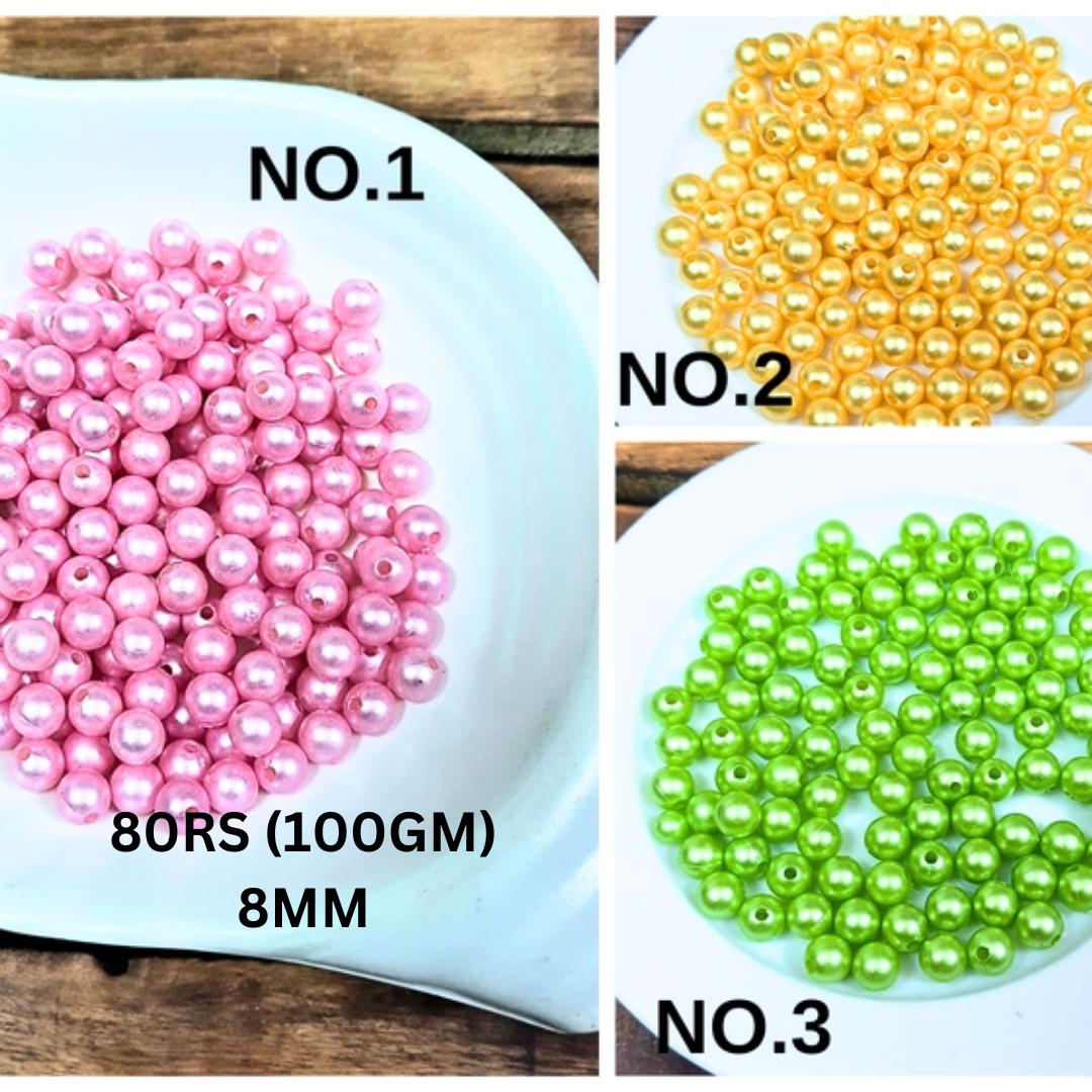 100 Grams Beads (8mm)