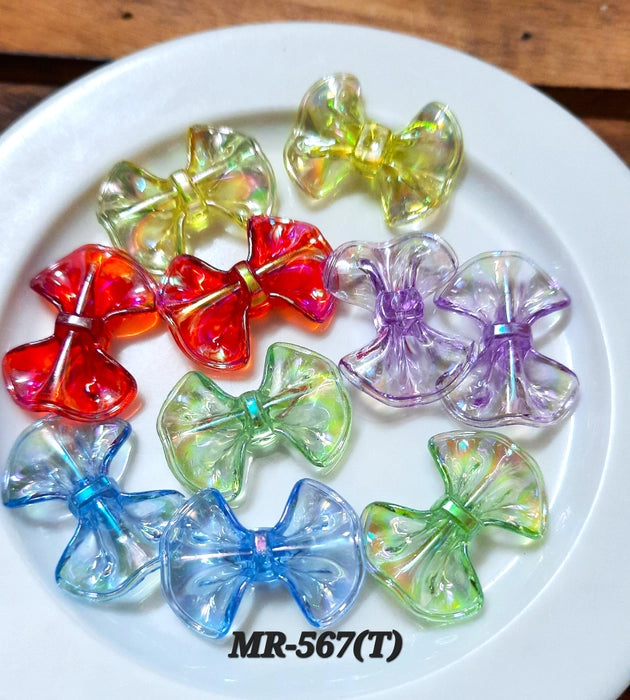 Pack Of 20pc Multicolor Acrylic Hair Accessories Making Material